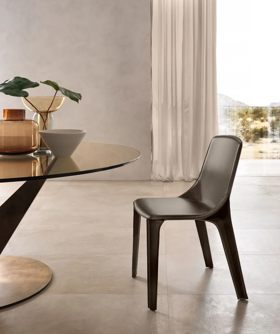 כיסא מרופד עור Callas של FIAM Italia — תמונה 6