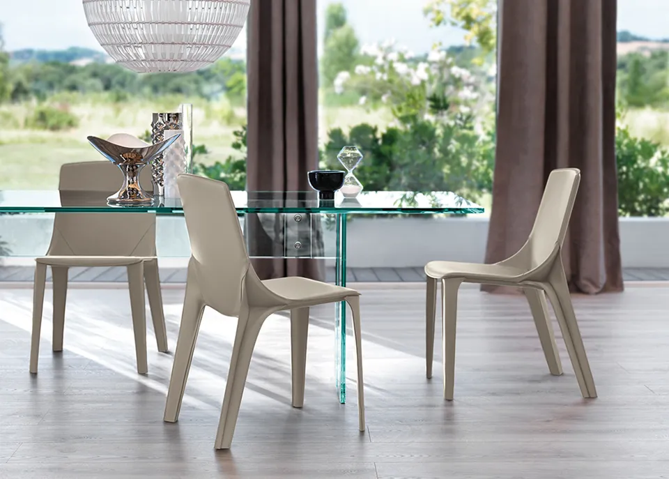 כיסא מרופד עור Callas של FIAM Italia — תמונה 4