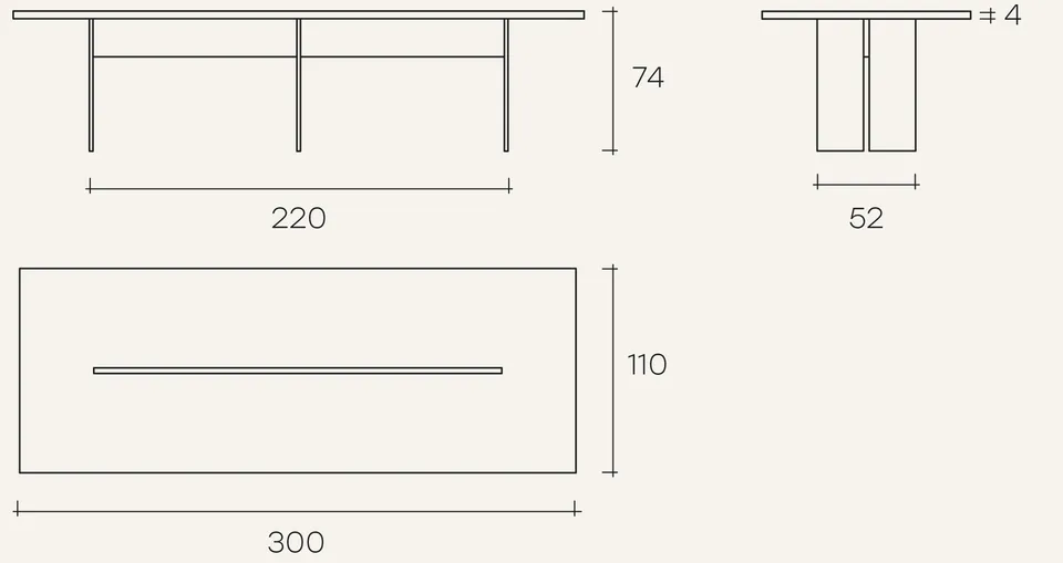 שולחן אוכל Llt wood של FIAM Italia — תמונה 13
