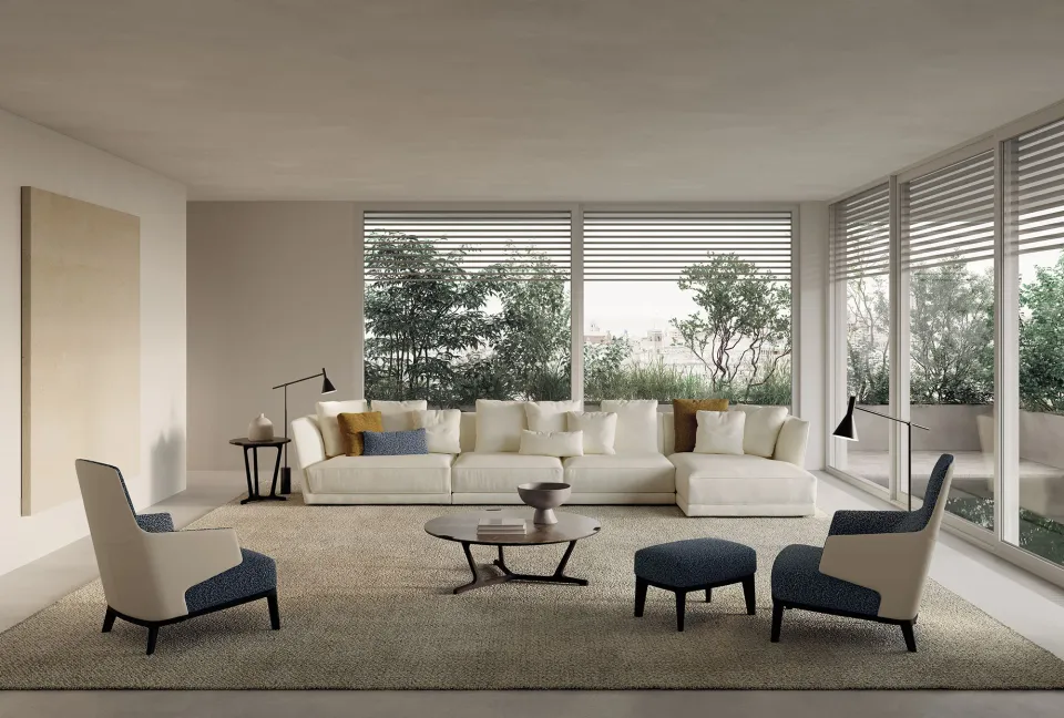 ספה מודולרית Foster Low של Frigerio — תמונה 2