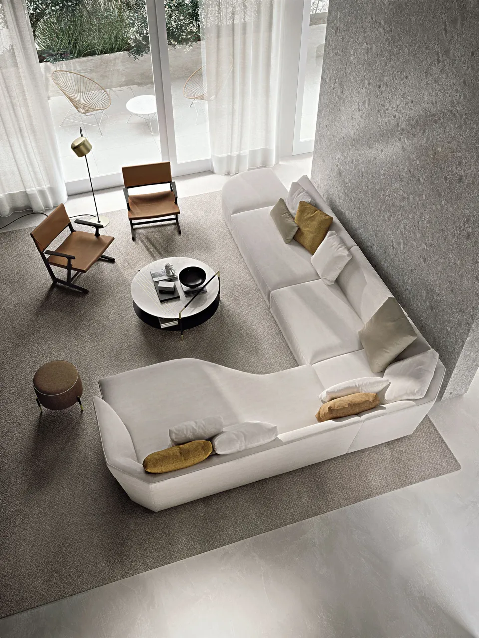 ספה מודולרית Foster Low של Frigerio — תמונה 4