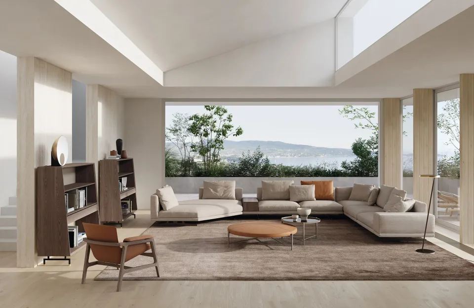 פוף מרופד Santamonica של Frigerio — תמונה 3