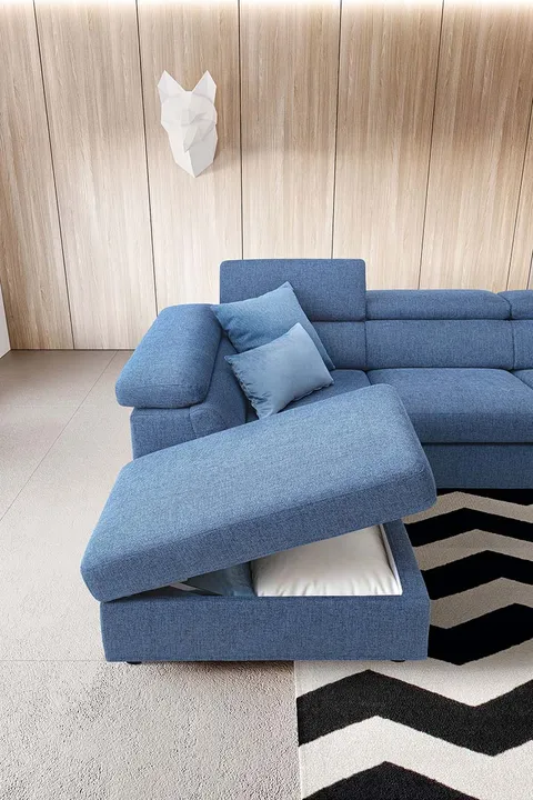 ספה פינתית עם תא אחסון Adela של LeComfort — תמונה 5