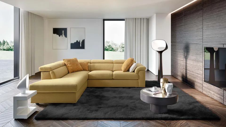 ספה פינתית עם תא אחסון Alessandra של LeComfort