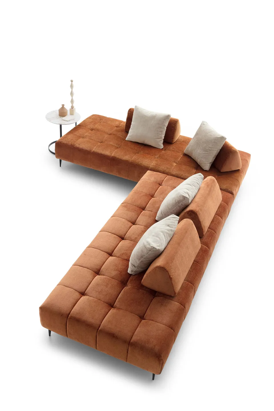 ספה מודולרית בתפירת קווילט Bowie light של LeComfort — תמונה 6
