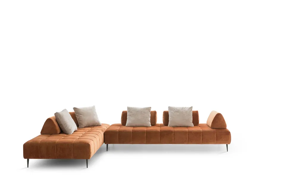 ספה מודולרית בתפירת קווילט Bowie light של LeComfort — תמונה 7