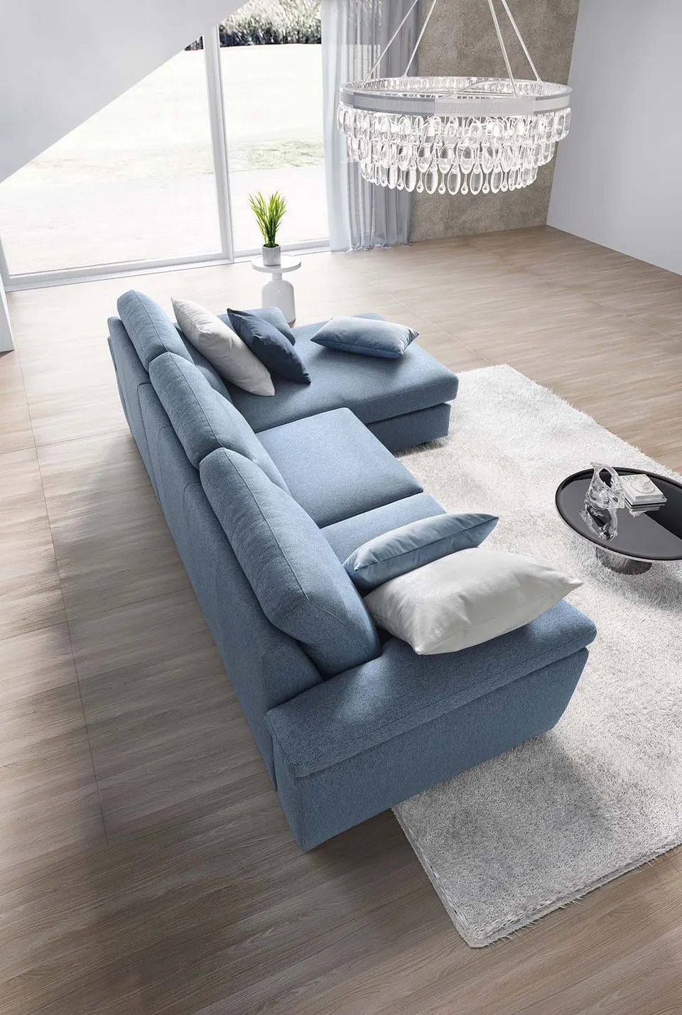ספה פינתית עם תא אחסון Caligo של LeComfort — תמונה 3