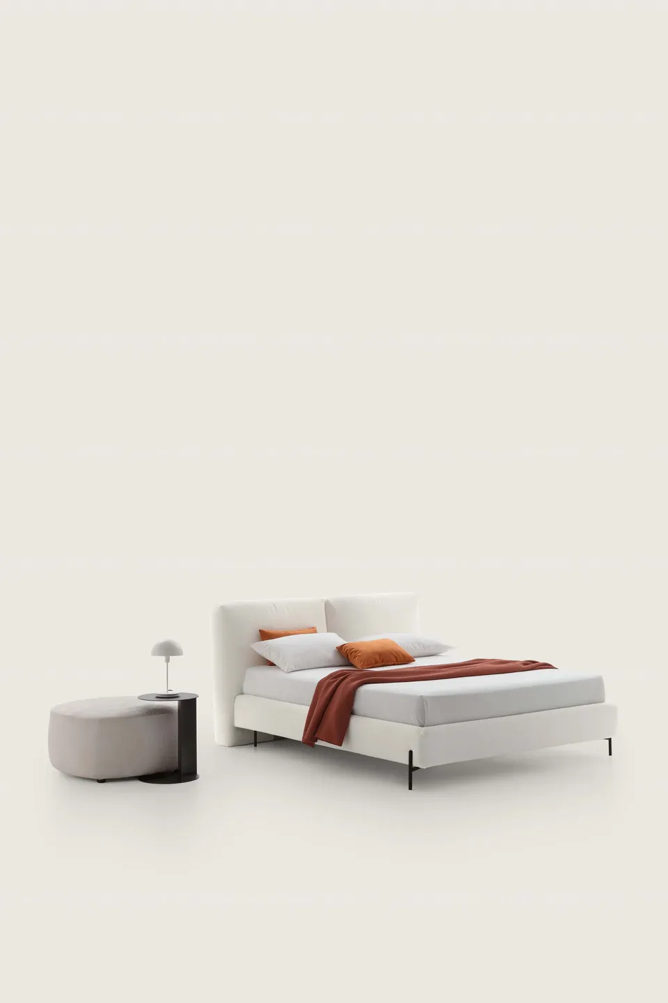 מיטה מרופדת עם ראש מתכוונן Duo של LeComfort — תמונה 3