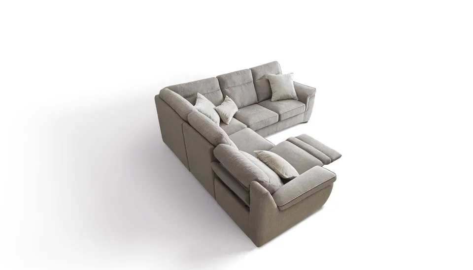 ספה פינתית עם ריקליינר חשמלי Hollis של LeComfort — תמונה 7