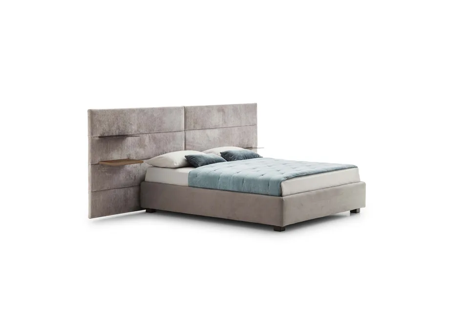 ראש מיטה לקיר עם מדפים Horizon של LeComfort