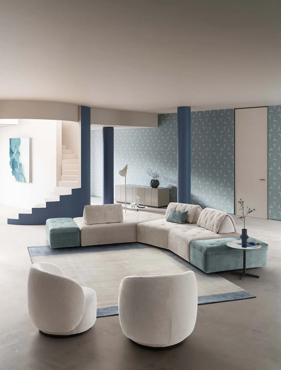 ספה מודולרית בתפירת קווילט Houston של LeComfort — תמונה 8
