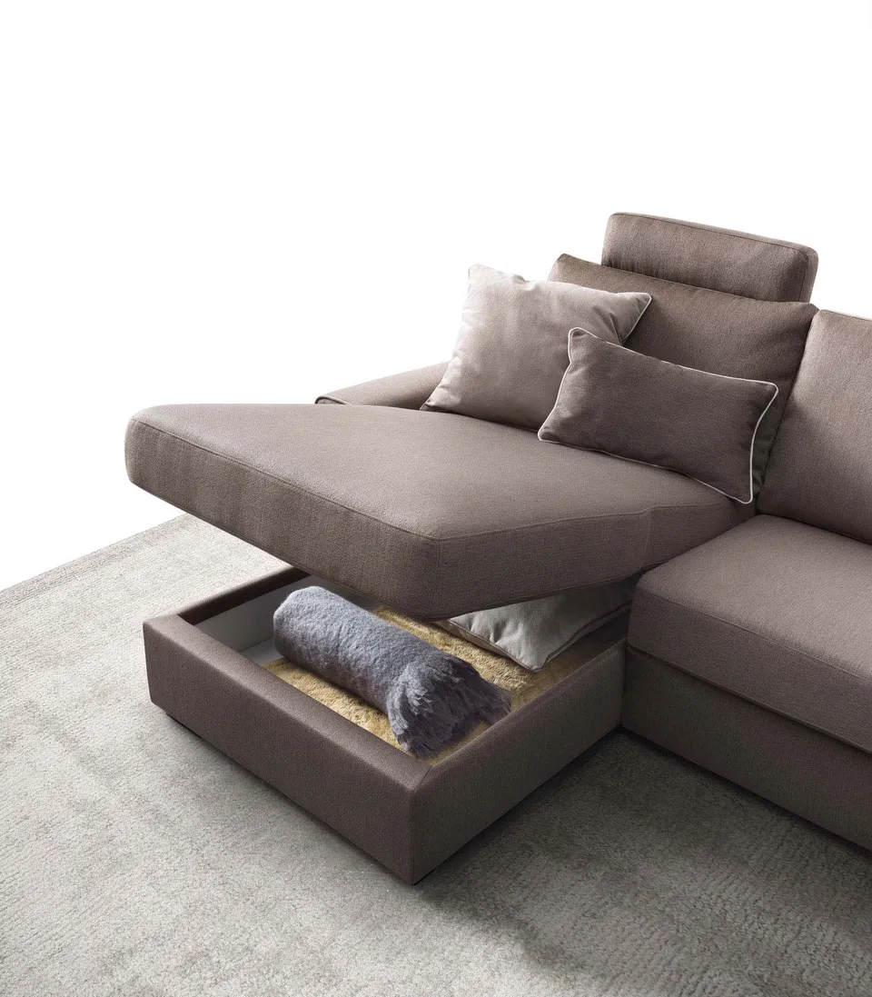 ספה פינתית עם תא אחסון Icaro של LeComfort — תמונה 4