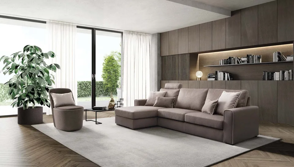 ספה פינתית עם תא אחסון Icaro של LeComfort