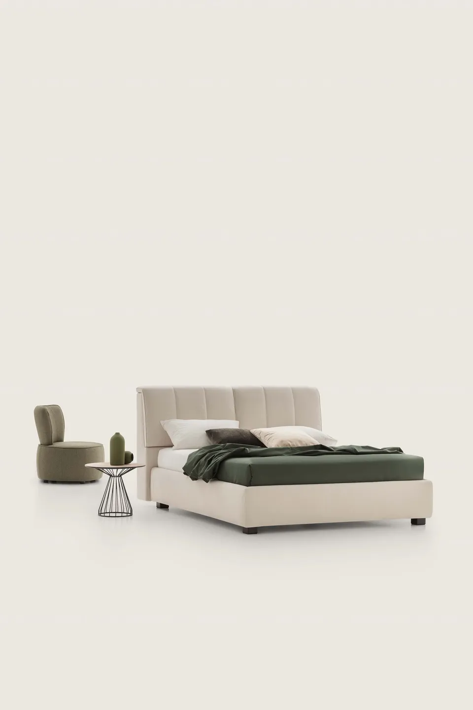מיטה מרופדת עם ראש מיטה לאחסון Inside של LeComfort — תמונה 3