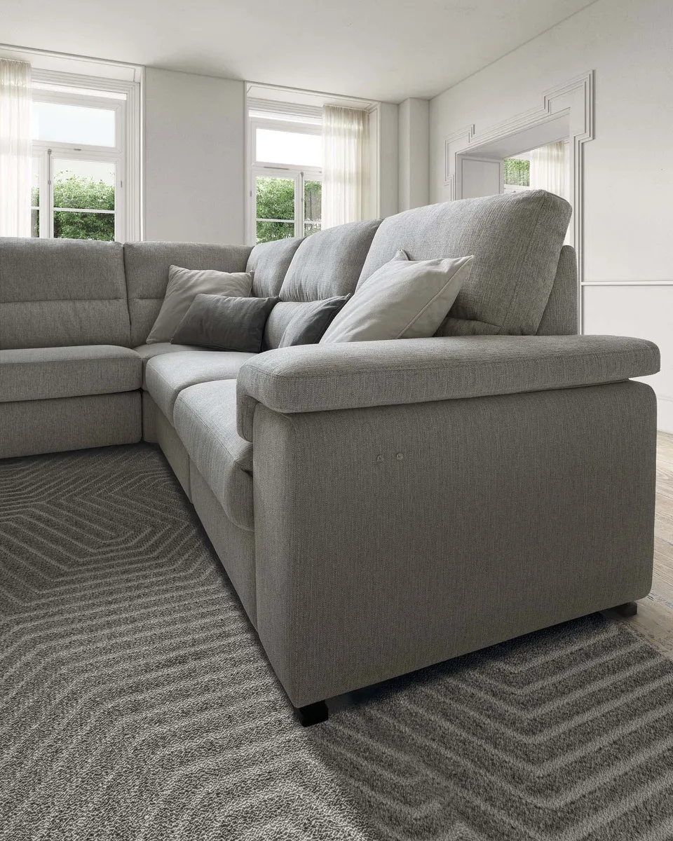 ספה פינתית עם ריקליינר חשמלי Jaro של LeComfort — תמונה 7