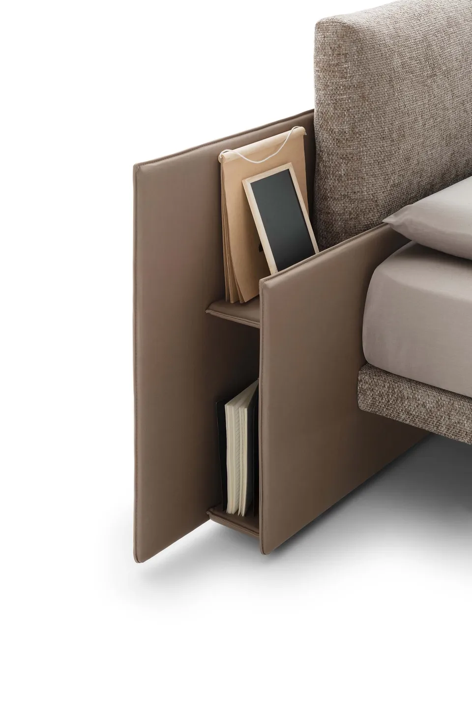 מיטה מרופדת עם ראש מיטה לאחסון Opera של LeComfort — תמונה 4