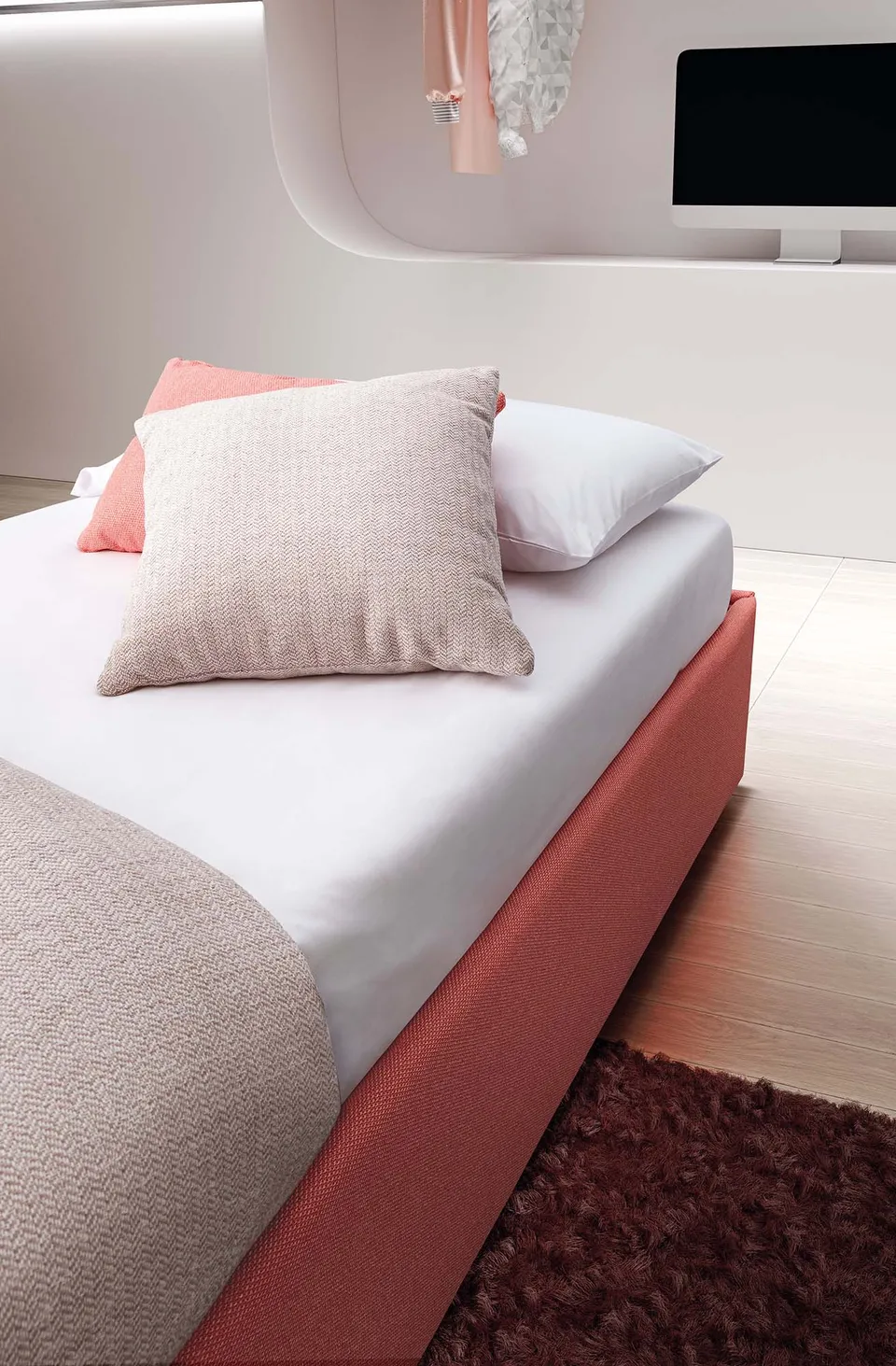 מיטת יחיד מרופדת Pervinca של LeComfort — תמונה 4
