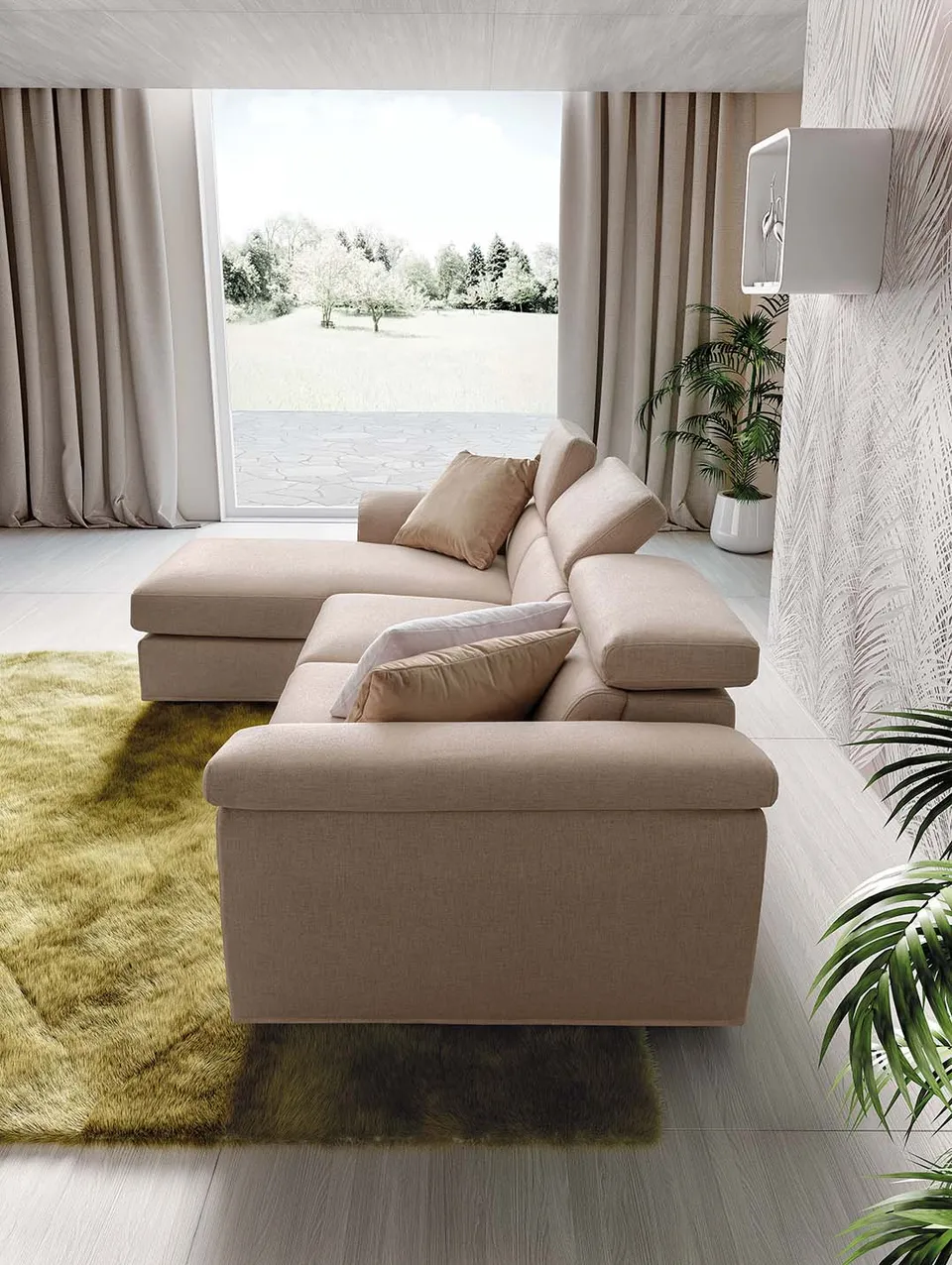 ספה פינתית עם תא אחסון Pieris של LeComfort — תמונה 3