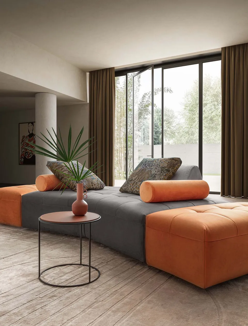 ספה מודולרית בתפירת קווילט Reed light של LeComfort — תמונה 3