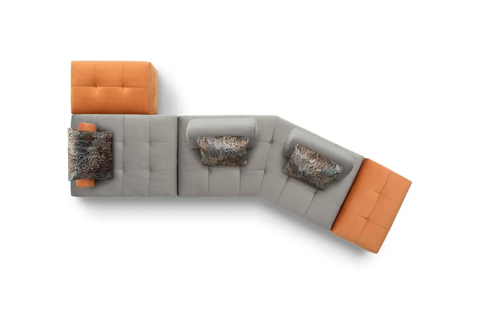 ספה מודולרית בתפירת קווילט Reed light של LeComfort — תמונה 2