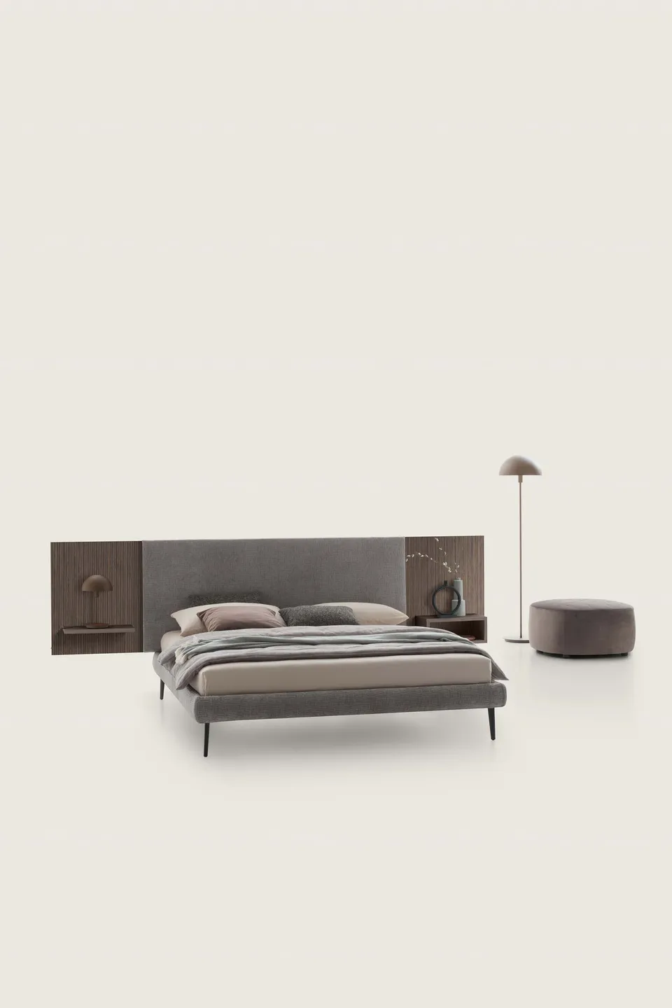 מיטה עם ראש מיטה מודולרי Wall של LeComfort — תמונה 3