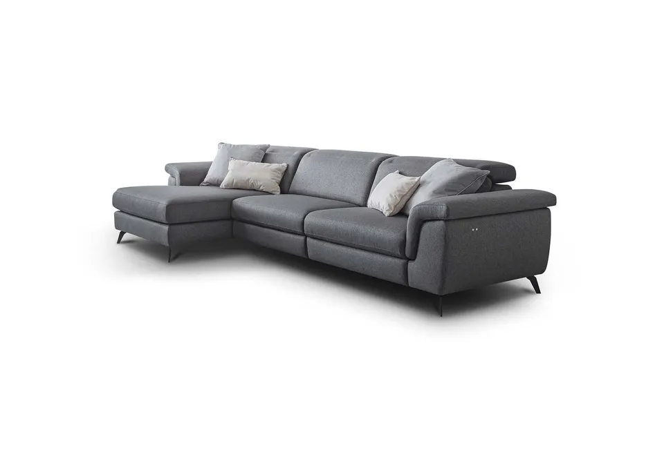 ספה פינתית עם ריקליינר חשמלי Zeno של LeComfort — תמונה 2