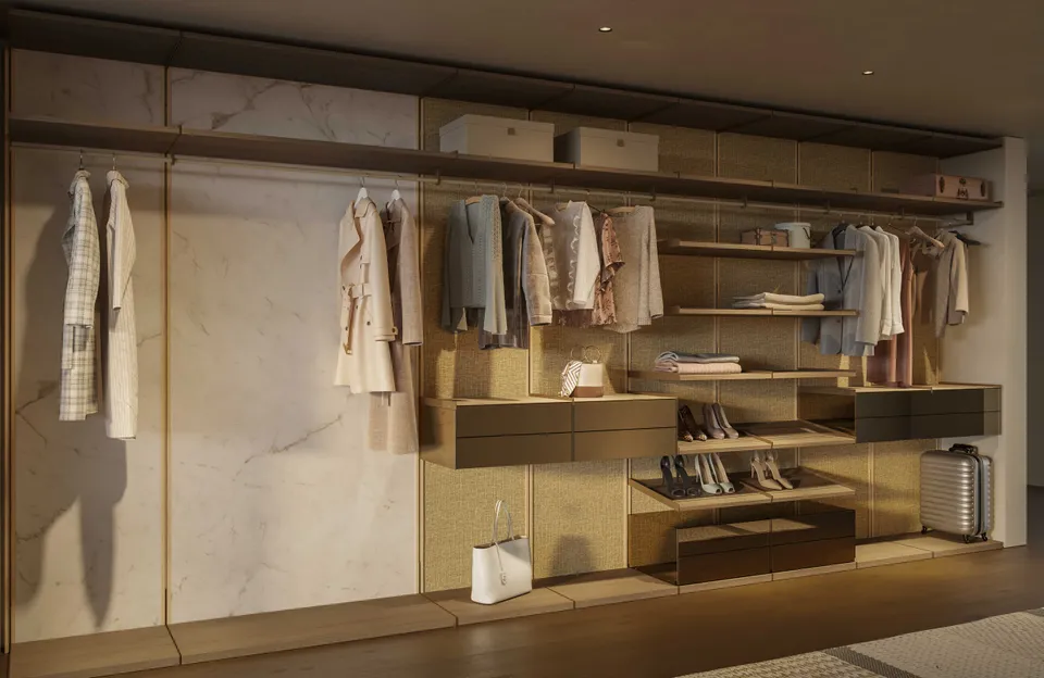 חדר ארונות פתוח Wally Open Walk-In Closet של Reflex Angelo — תמונה 2