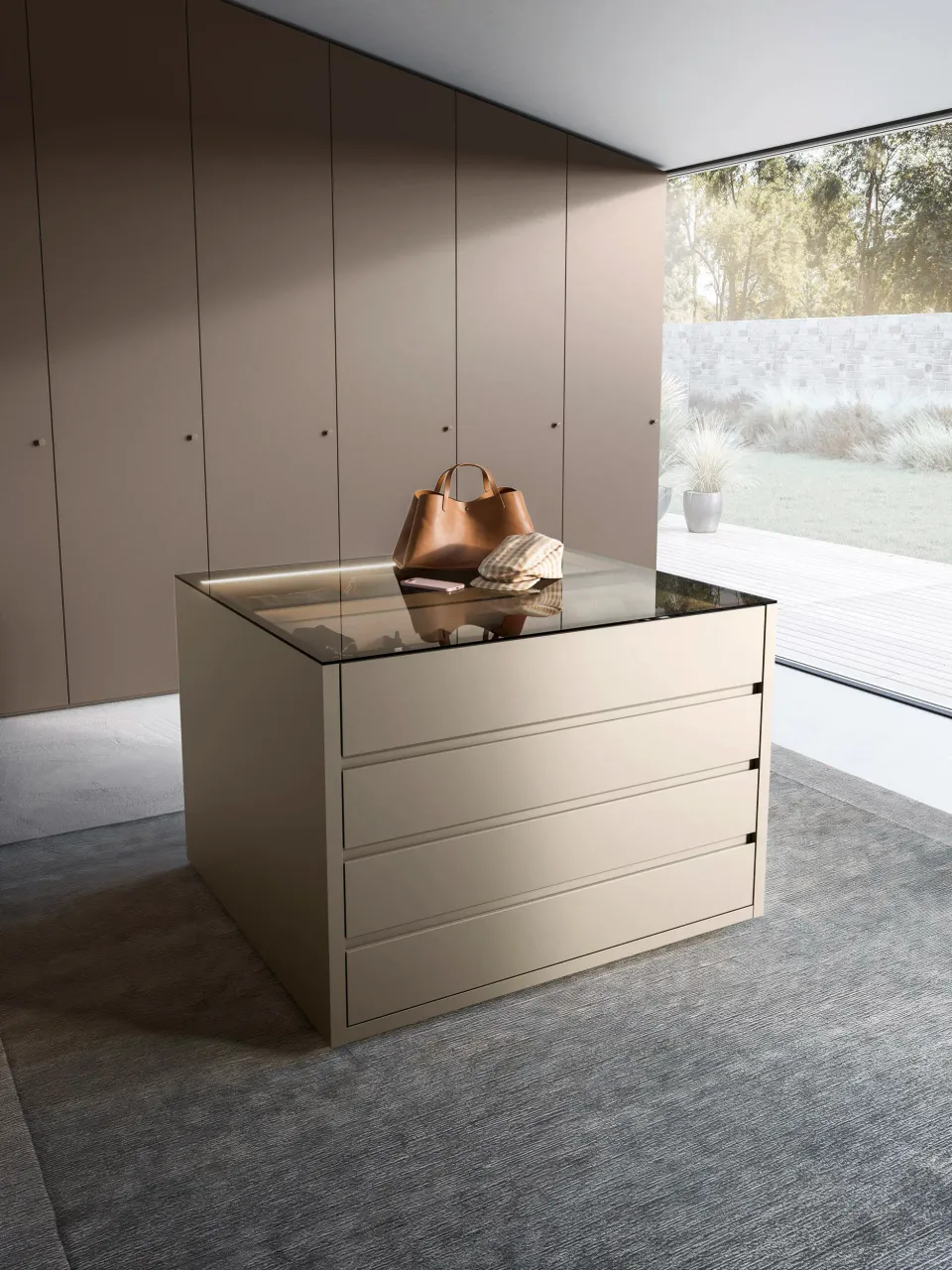 אי תצוגה מואר לחדר ארונות Atollo Display של Sangiacomo — תמונה 4