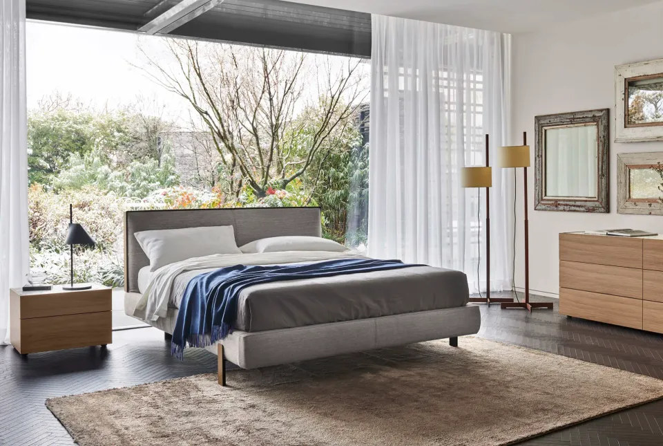 מיטה זוגית מרופדת עם מסגרת ראש Decor של Sangiacomo — תמונה 3