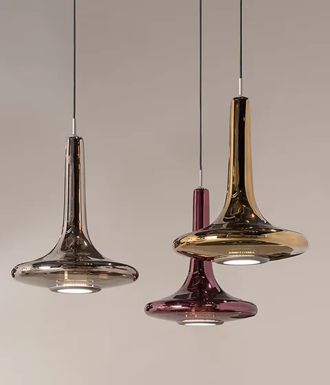 מנורה תלויה Cloche של Sovet Italia — תמונה 4