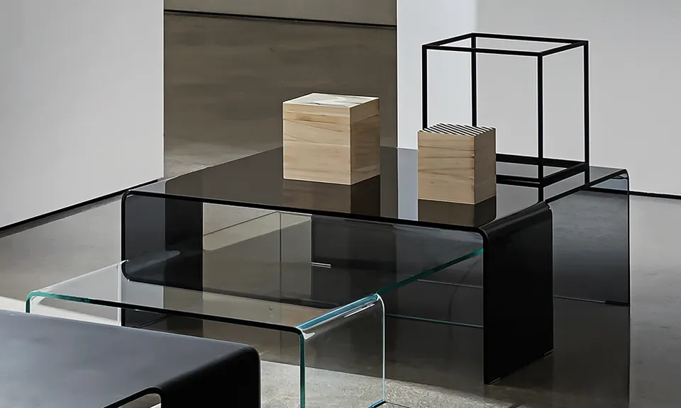 שולחן קפה מזכוכית מכופפת Spider של Sovet Italia — תמונה 8