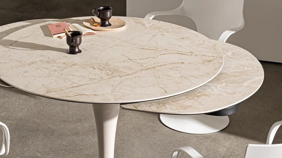 שולחן אוכל נפתח Flûte Extensible של Sovet