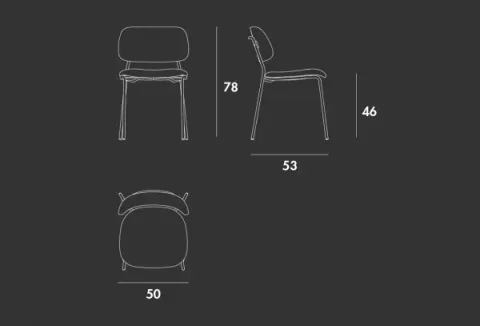 כיסא מרופד Soft של Sovet Italia — תמונה 8