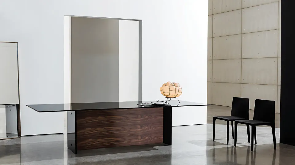 שולחן אוכל Regolo Double Base של Sovet עם בסיס כפול
