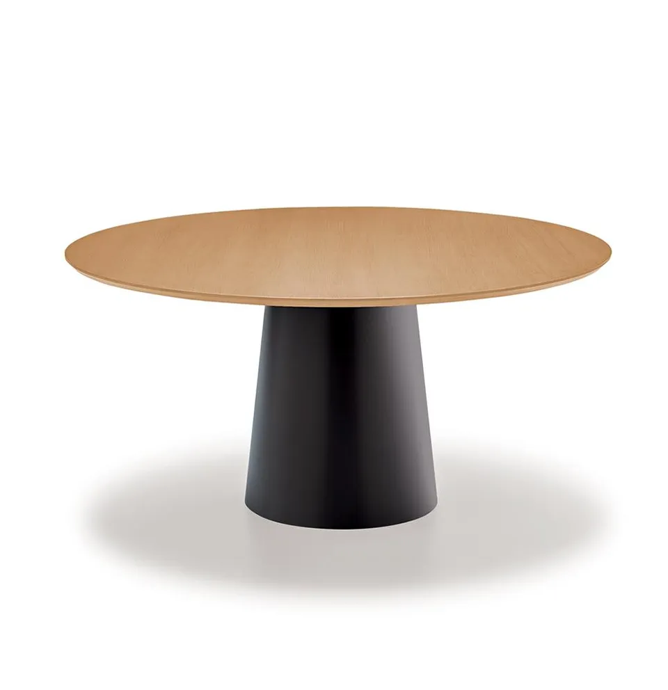 שולחן עגול עם משטח עץ Totem Wood של Sovet Italia — תמונה 5