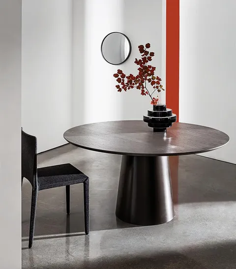 שולחן עגול עם משטח עץ Totem Wood של Sovet Italia — תמונה 4