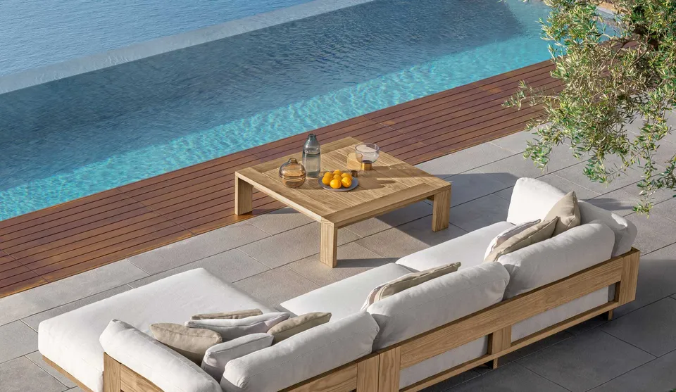 שולחן קפה מלבני Argo//Wood 180×94 של Talenti מעץ Accoya