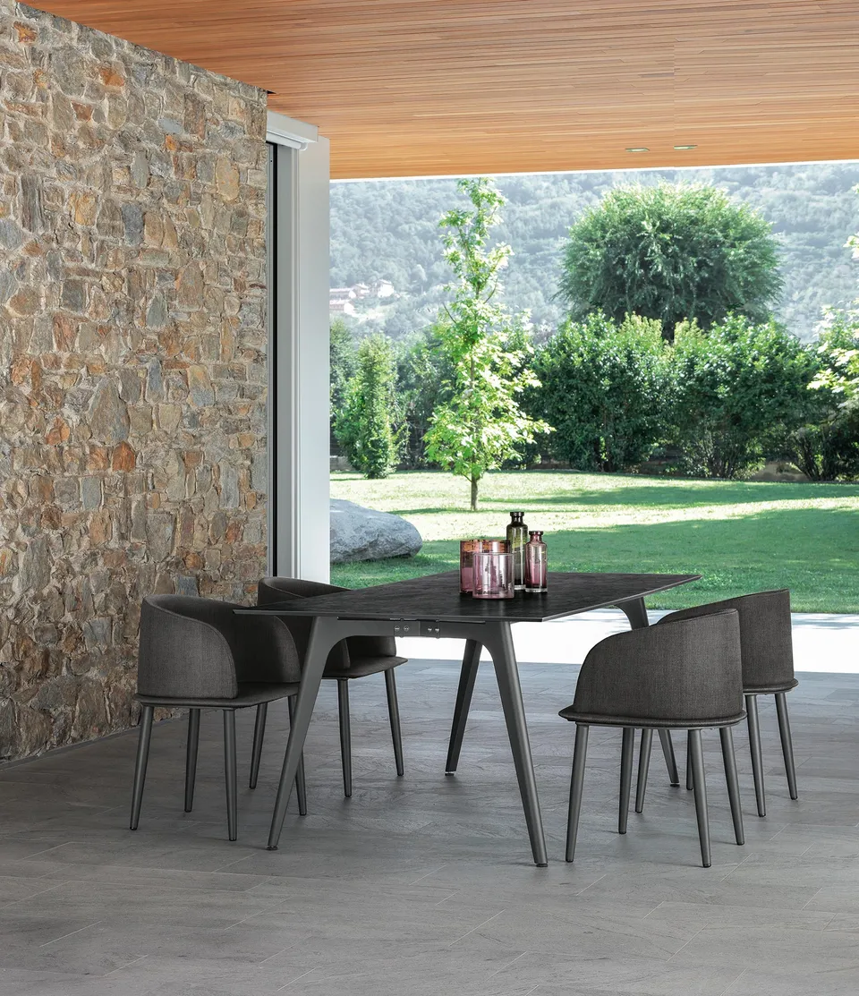 שולחן אוכל מלבני CleoSoft Alu 220×100 של Talenti — תמונה 2