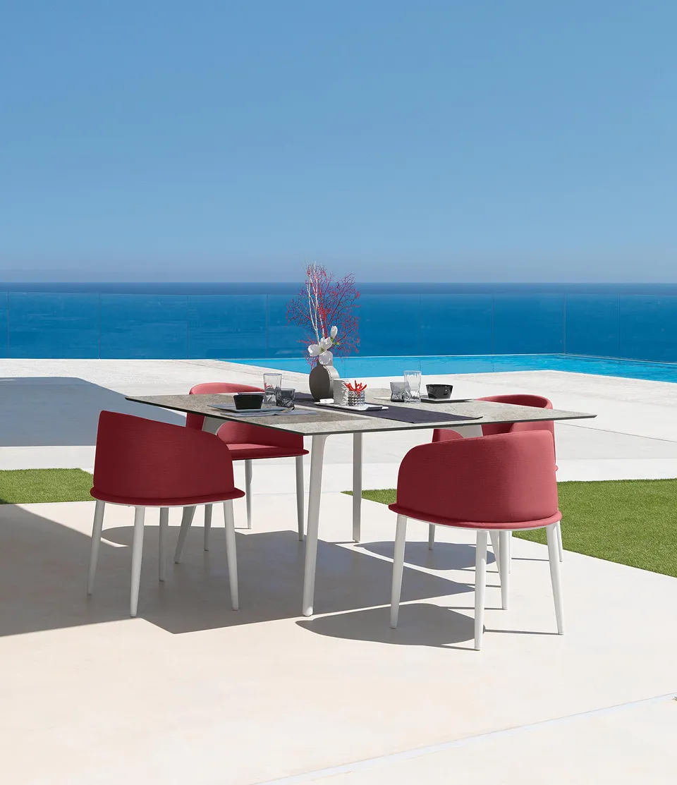שולחן אוכל מלבני CleoSoft Alu 220×100 של Talenti — תמונה 6