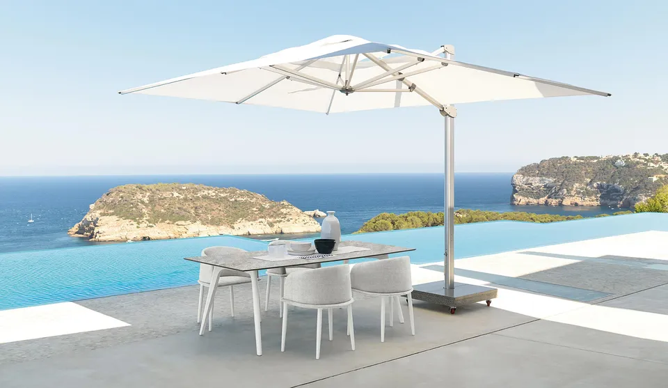 שולחן אוכל מלבני CleoSoft Alu 220×100 של Talenti — תמונה 5