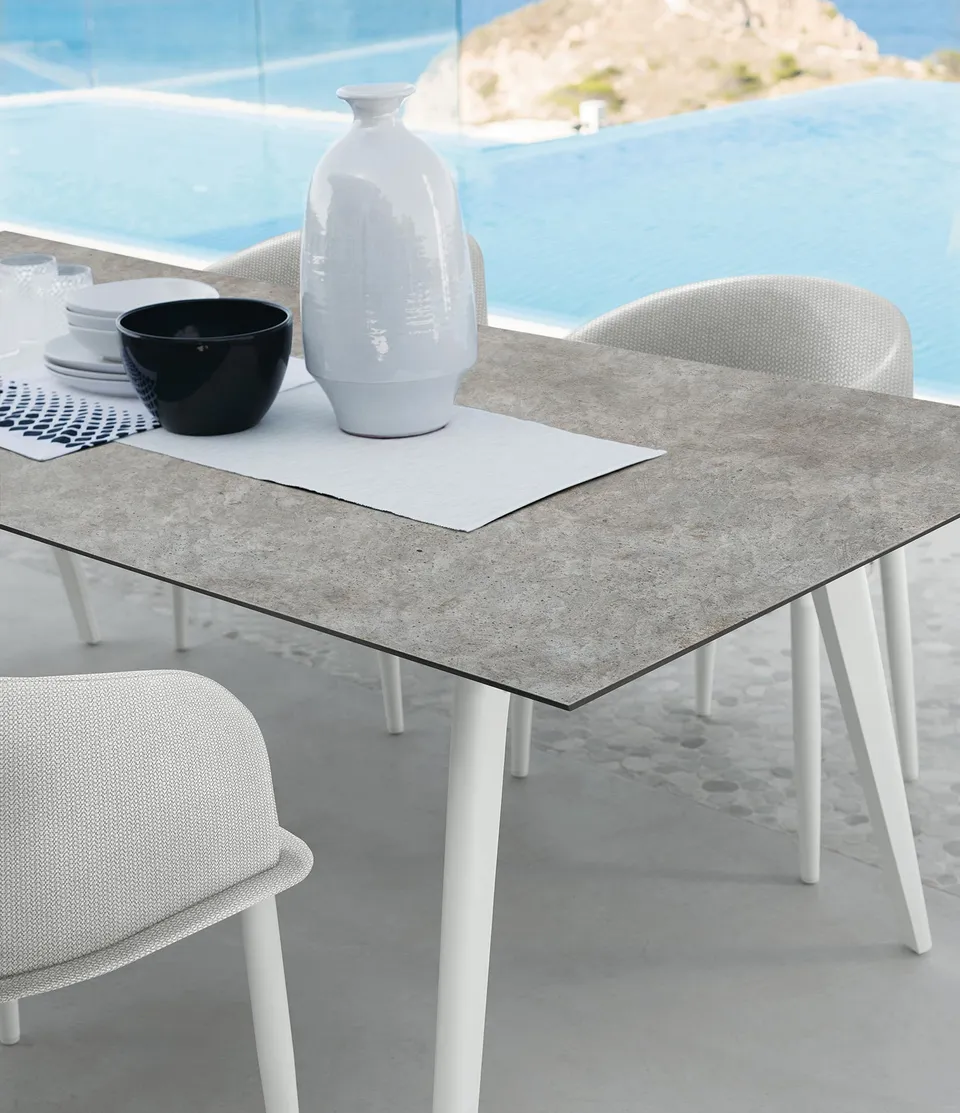 שולחן אוכל מלבני CleoSoft Alu 220×100 של Talenti — תמונה 4