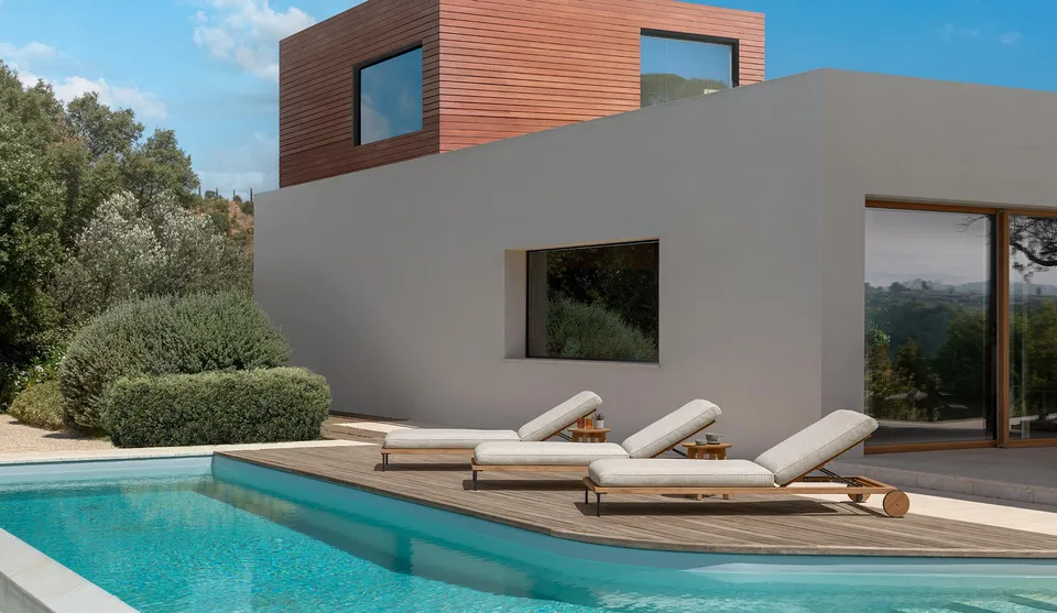 מיטת שיזוף CleoSoft Wood של Talenti — תמונה 2