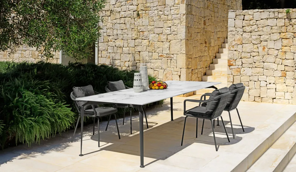 שולחן אוכל מלבני Cruise Alu 250×100 של Talenti — תמונה 2