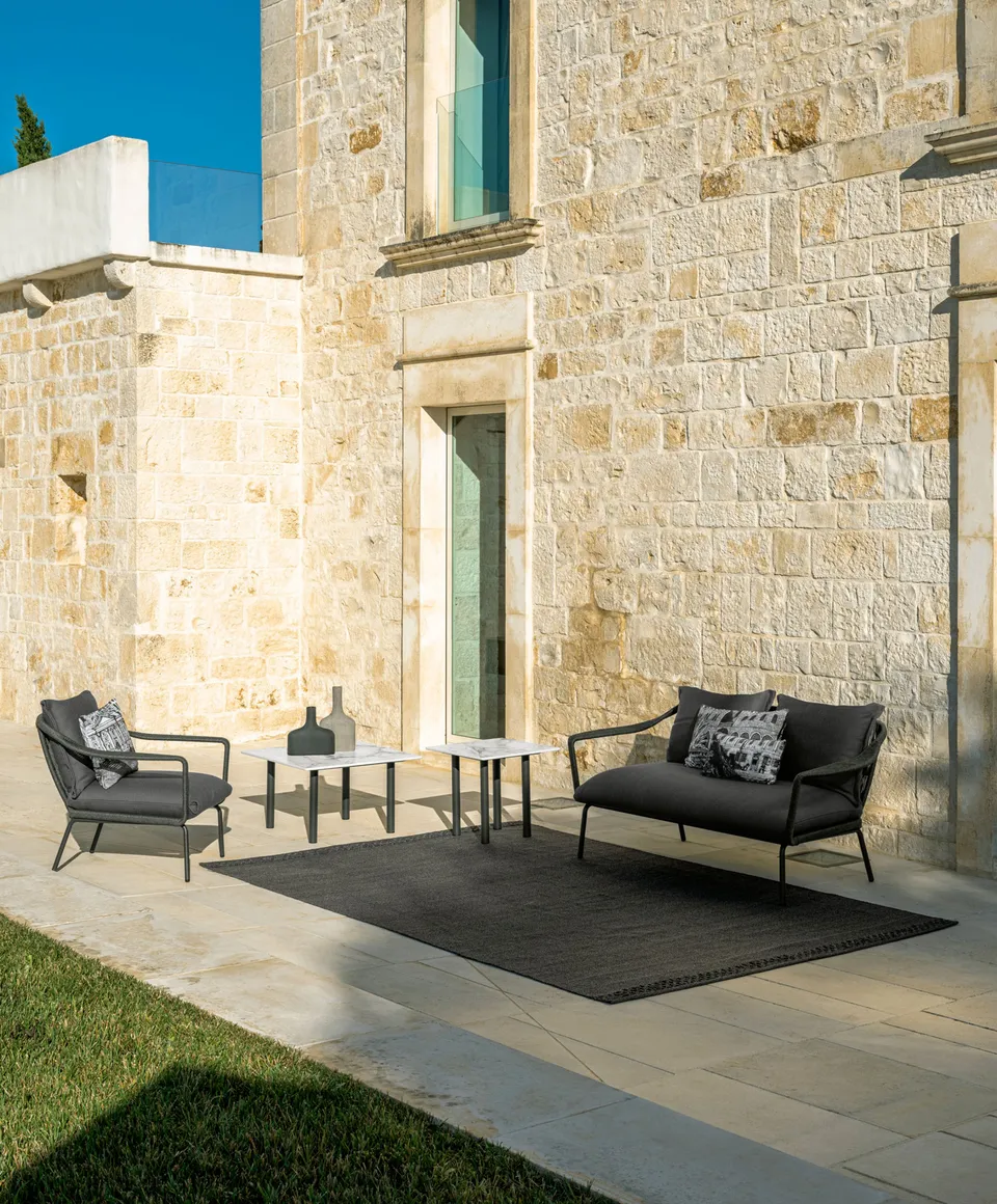 שולחן קפה מרובע Cruise Alu 120×120 של Talenti — תמונה 3