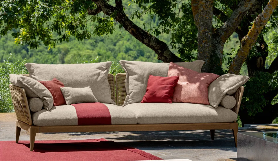 ספה תלת־מושבית Cruise Teak של Talenti — תמונה 2