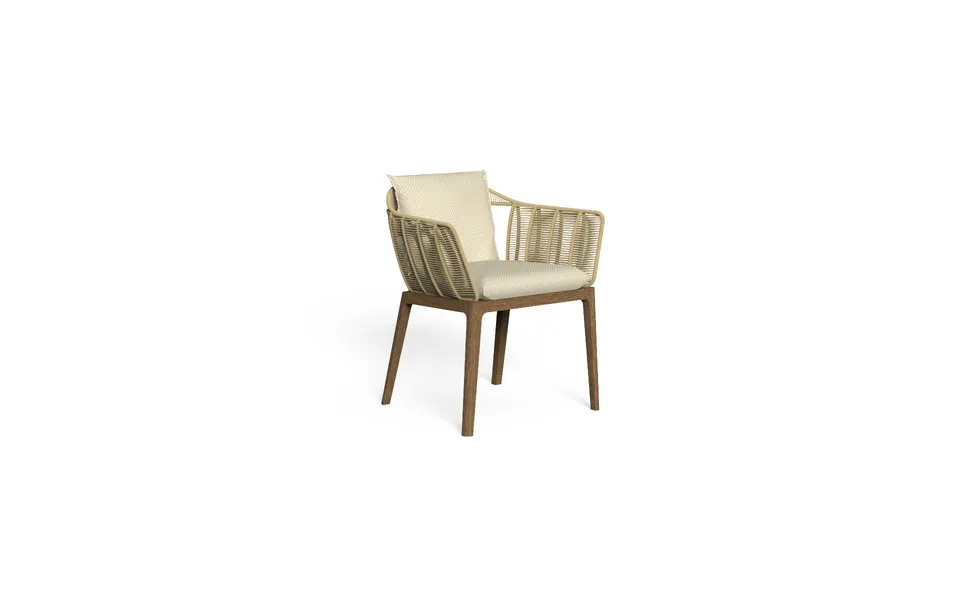 כיסא אוכל עם ידיות Cruise Teak של Talenti