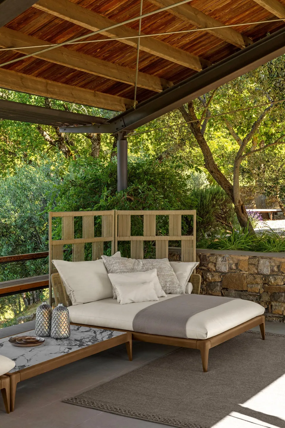 שולחן קפה מלבני Cruise Teak 45×90 של Talenti — תמונה 6