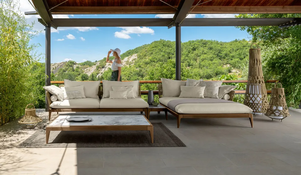 שולחן קפה מלבני Cruise Teak 45×90 של Talenti — תמונה 2