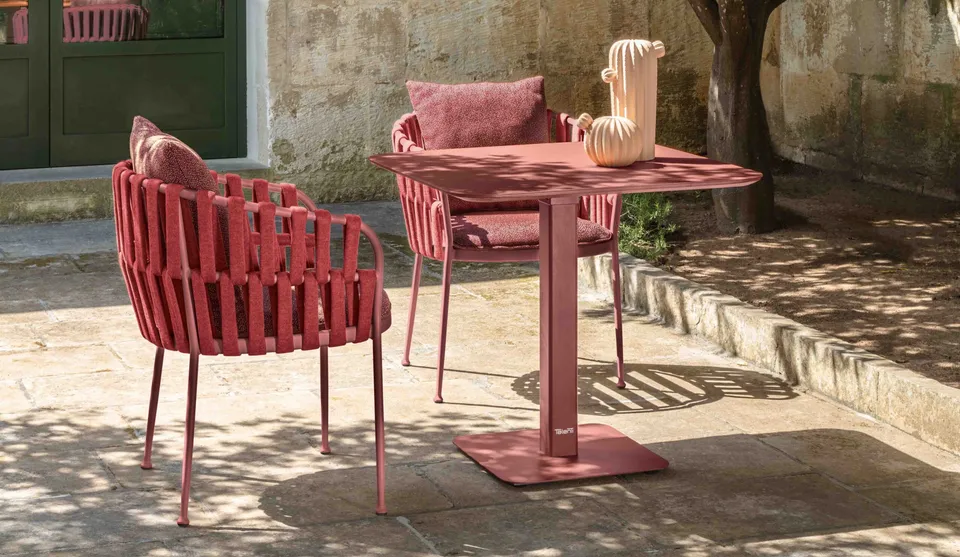 שולחן מתקפל Frame 80×80 של Talenti מאלומיניום