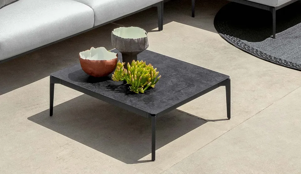 שולחן קפה נמוך מרובע Leaf 80×80 של Talenti